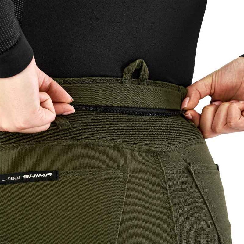Shima Giro 3.0 Khaki Motorradhose für Damen