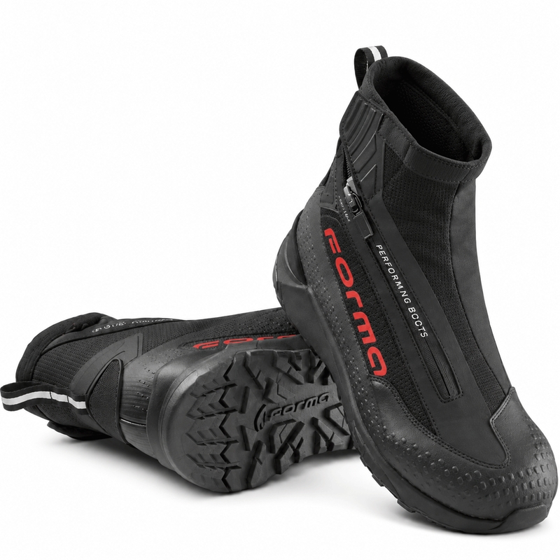 Forma Speed X Dry Motorradstiefel Schwarz-Rot-Schwarz