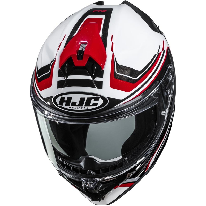Integralhelm HJC F72 Oflo MC1 weiß-schwarz-rot