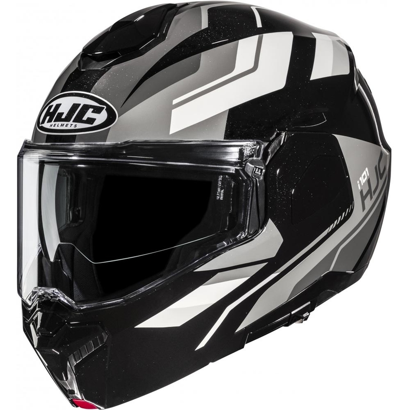 Klappbarer Motorradhelm HJC i101 Krone MC5 schwarz-grau-weiß