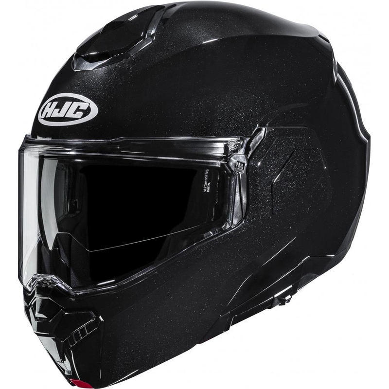 Klappbarer Motorradhelm HJC i101, Uni-Metallic-Schwarz