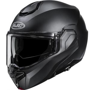 Klappbarer Motorradhelm HJC i101, einfarbig seidenmatt schwarz