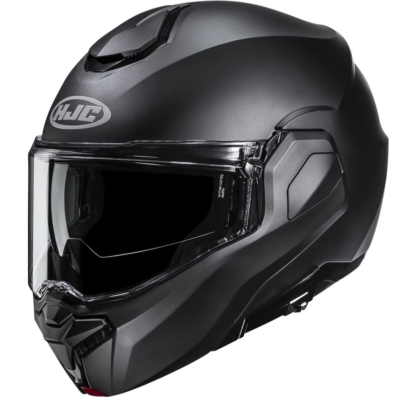 Klappbarer Motorradhelm HJC i101, einfarbig seidenmatt schwarz