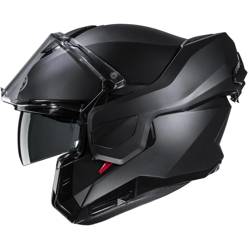 Klappbarer Motorradhelm HJC i101, einfarbig seidenmatt schwarz
