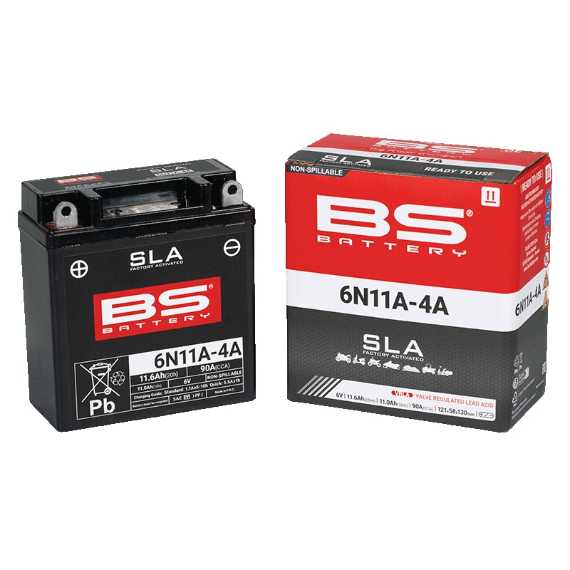 Werkaktivierte Motorradbatterie BS-BATTERY SLA