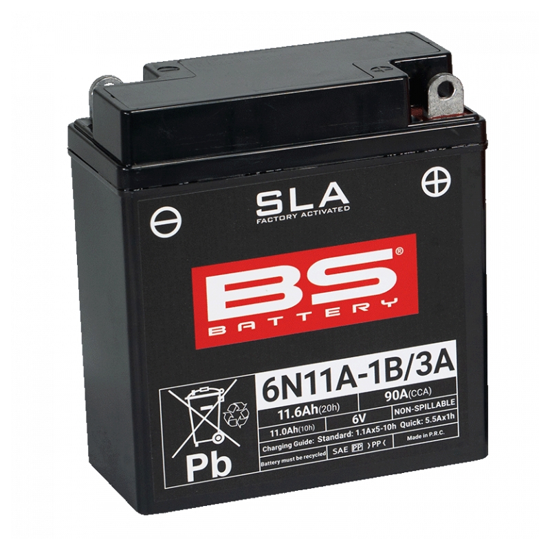 Werkaktivierte Motorradbatterie BS-BATTERY SLA