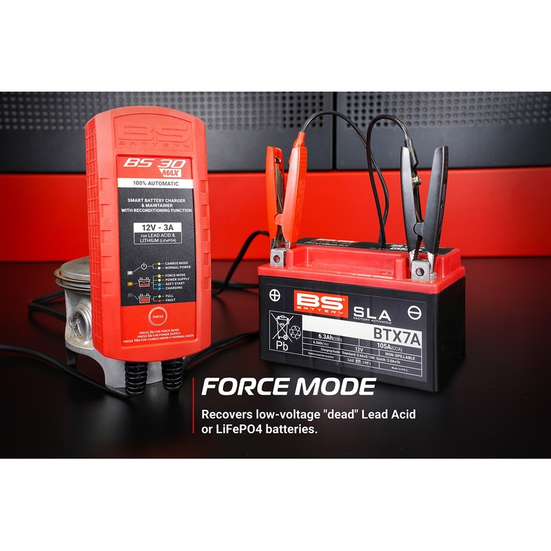 Batterieladegerät BS-BATTERY SMART (suitable also for Lithium) 12V 3A