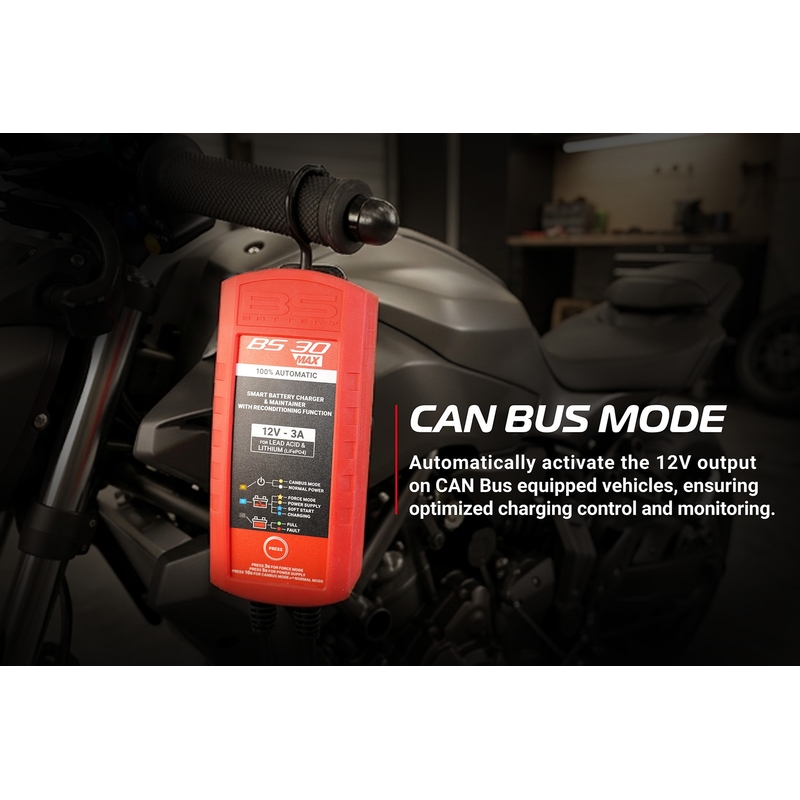 Batterieladegerät BS-BATTERY SMART (suitable also for Lithium) 12V 3A