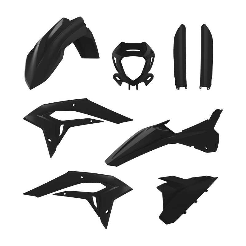 Satz Kunststoffteile POLISPORT schwarz für BETA Xtrainer 250 2023-2026, BETA Xtrainer 300 2023-2026