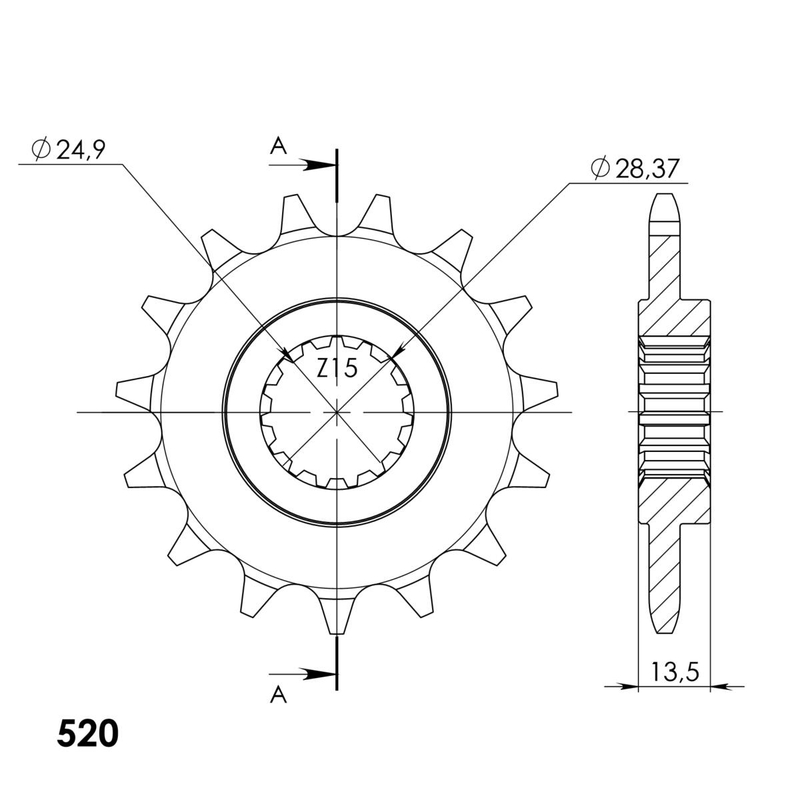 Ritzel SUPERSPROX 15T