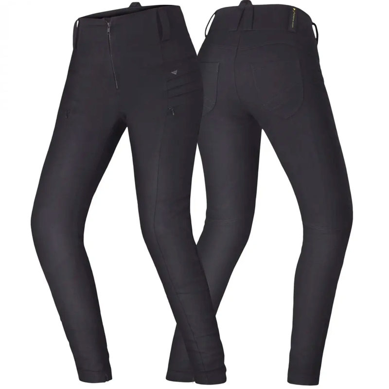 Shima Nox 2.0 Damen-Motorradleggings mit verlängerter Beinlänge, schwarz