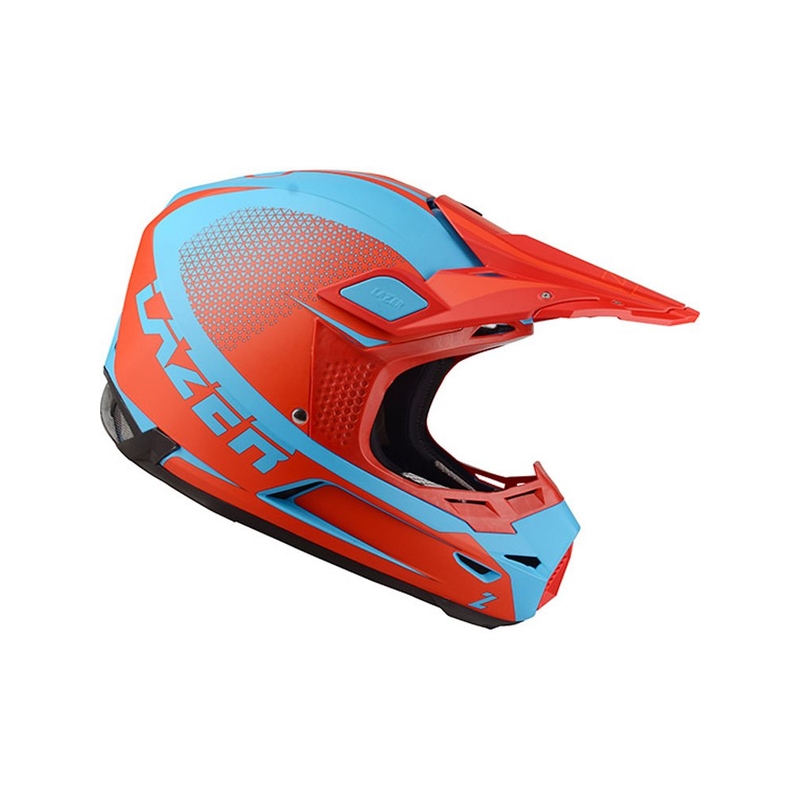 Motocross Helm Lazer X9 Sprocket rot-blau