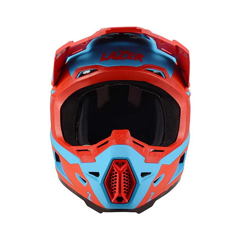 Motocross Helm Lazer X9 Sprocket rot-blau