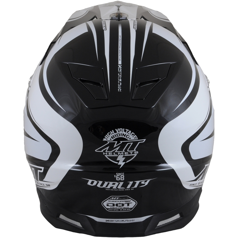MT Synchrony Duality Motocross-Helm schwarz/weiss