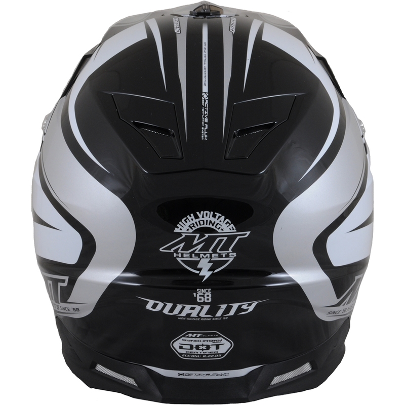 MT Synchrony Duality Motocross-Helm schwarz/grau