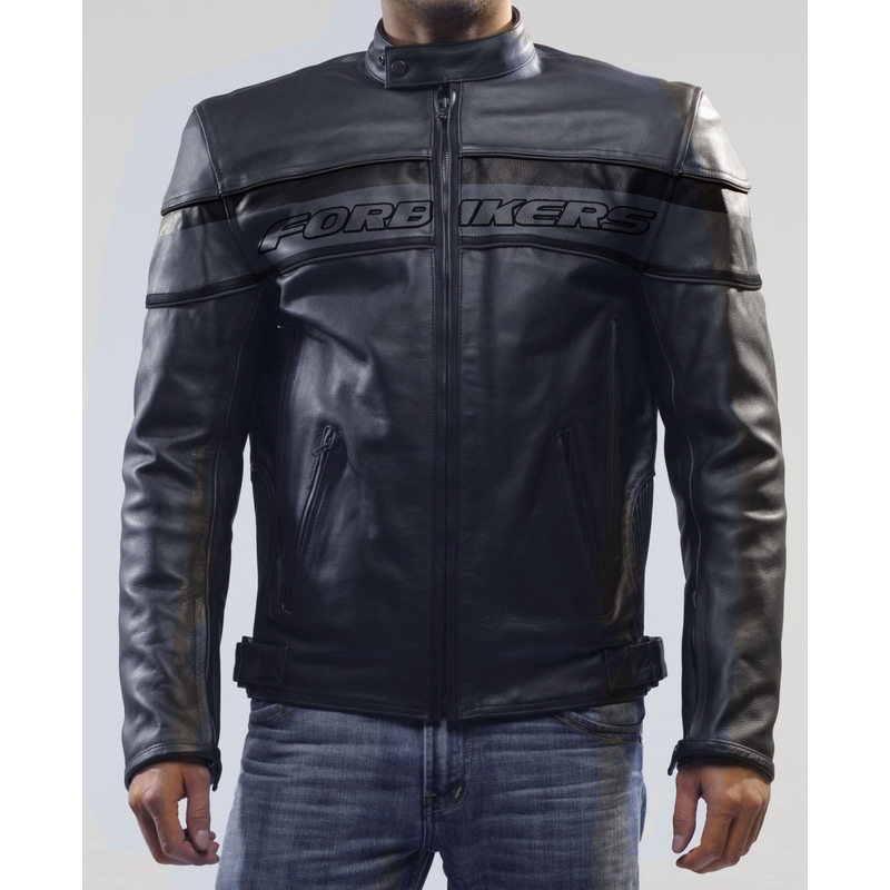 Kožená bunda na moto ForBikers Onyx