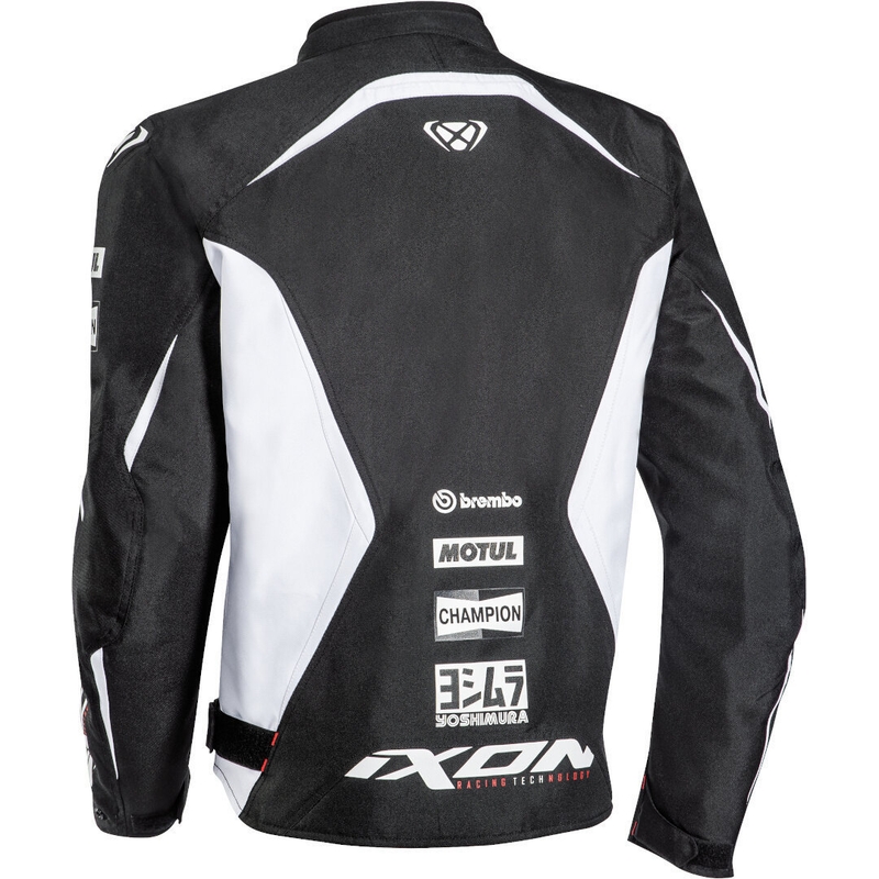 Motorradjacke IXON Matrix Evo schwarz und weiß Ausverkauf