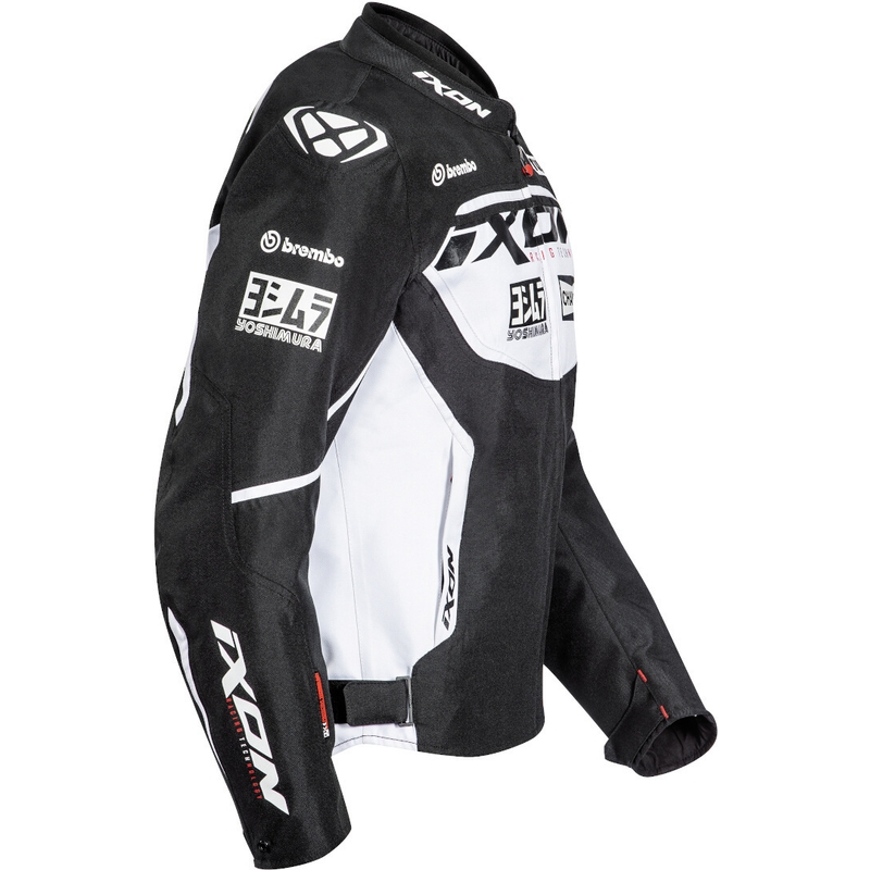 Motorradjacke IXON Matrix Evo schwarz und weiß Ausverkauf