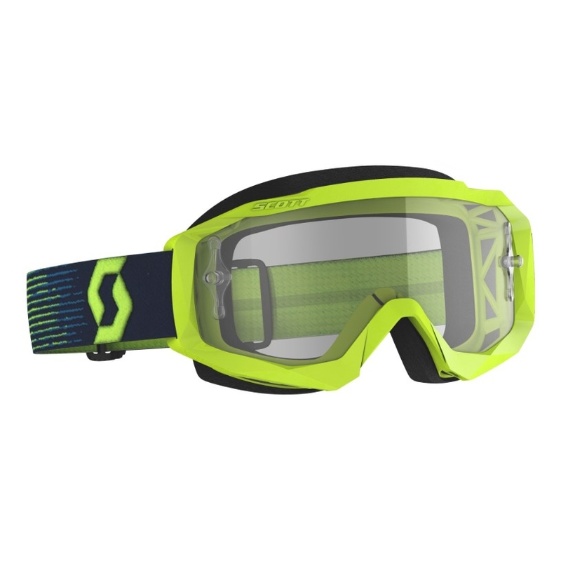 Motocross-Schutzbrille SCOTT Hustle X MX gelb-blau