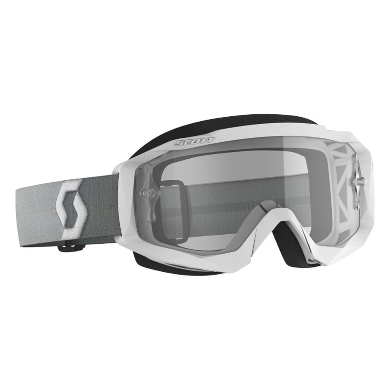 Motocross-Schutzbrille SCOTT Hustle X MX weiß-grau