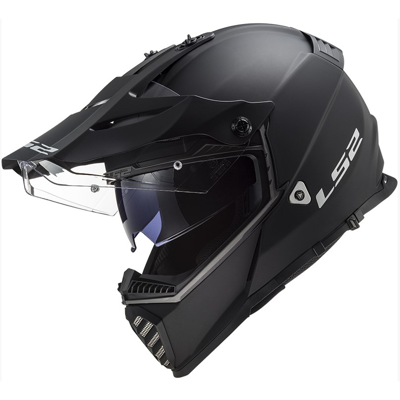 Enduro-Helm LS2 MX436 Pioneer EVO schwarz-matt