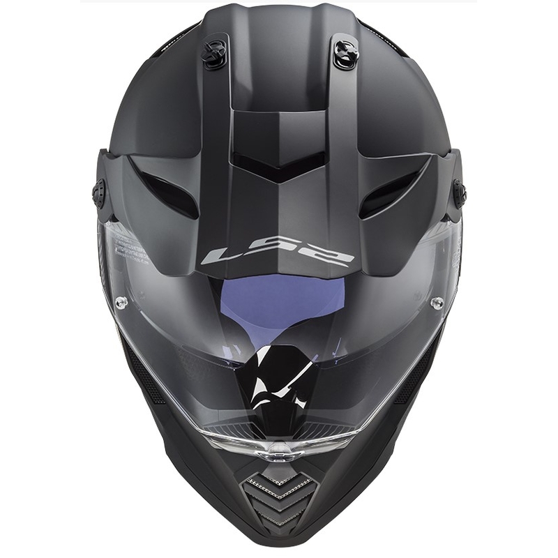 Enduro-Helm LS2 MX436 Pioneer EVO schwarz-matt