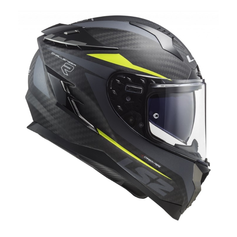 Integral Motorradhelm LS2 FF327 Challenger C Drone Schwarz-Fluo Gelb Ausverkauf