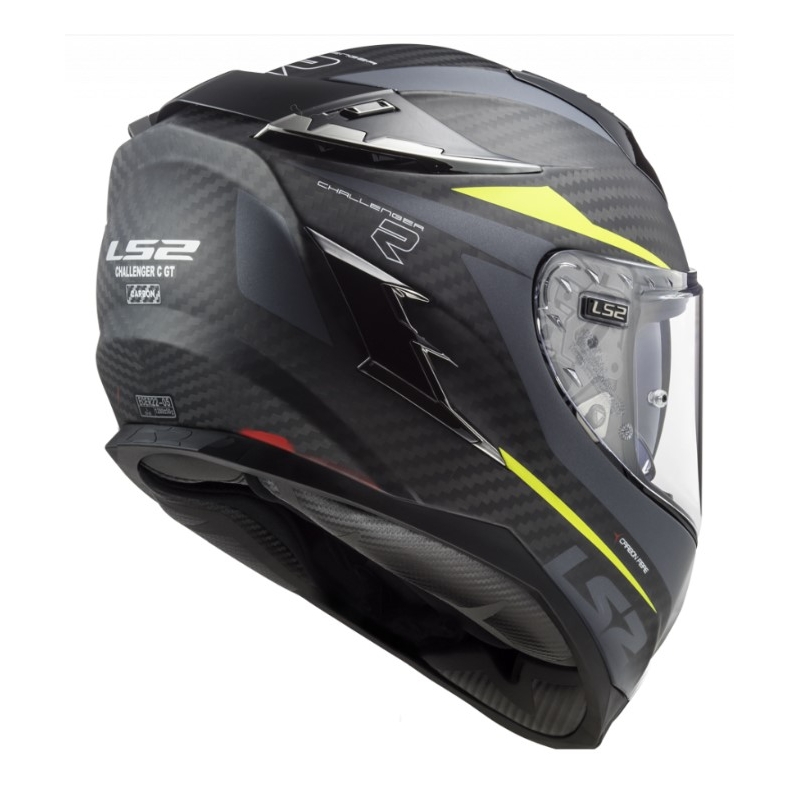 Integral Motorradhelm LS2 FF327 Challenger C Drone Schwarz-Fluo Gelb Ausverkauf