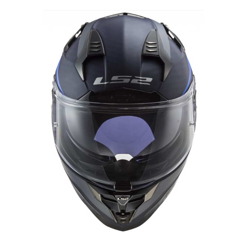 Integral Motorradhelm LS2 FF327 Challenger C Drone Schwarz und Blau Ausverkauf