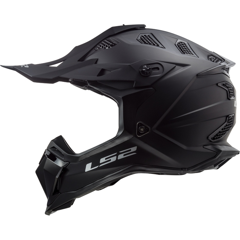 Motocross Helm LS2 MX470 Subverter Noir schwarz matt