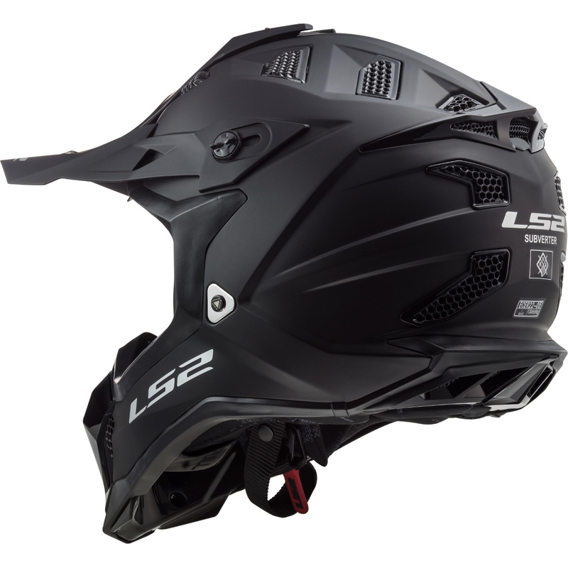 Motocross Helm LS2 MX470 Subverter Noir schwarz matt