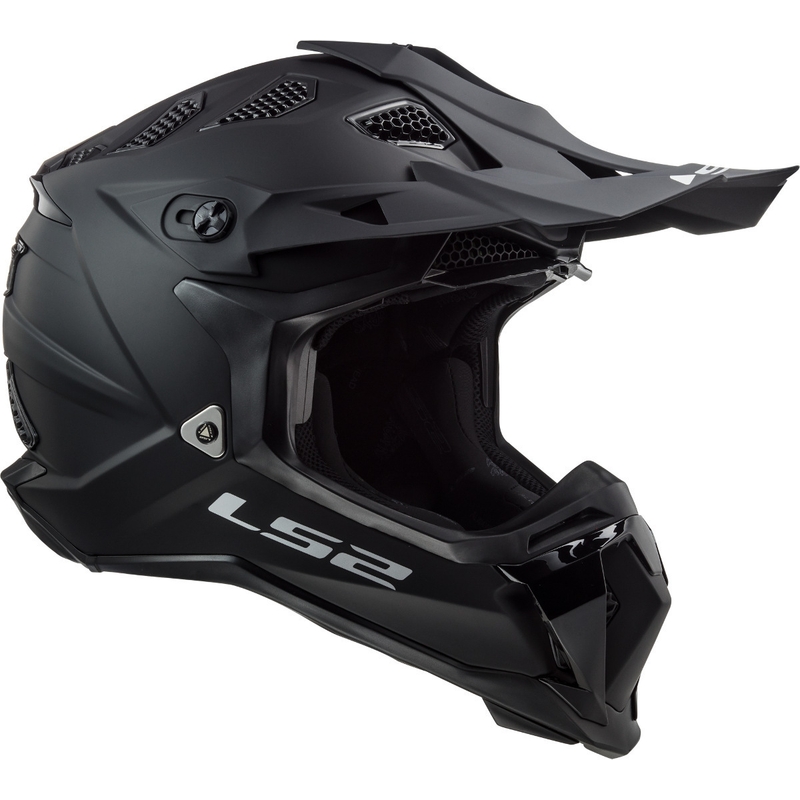 Motocross Helm LS2 MX470 Subverter Noir schwarz matt