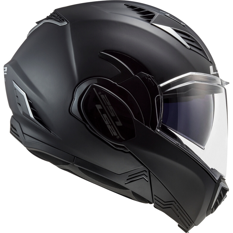 Klappbarer Motorradhelm LS2 FF900 Valiant II Solid Black Matte