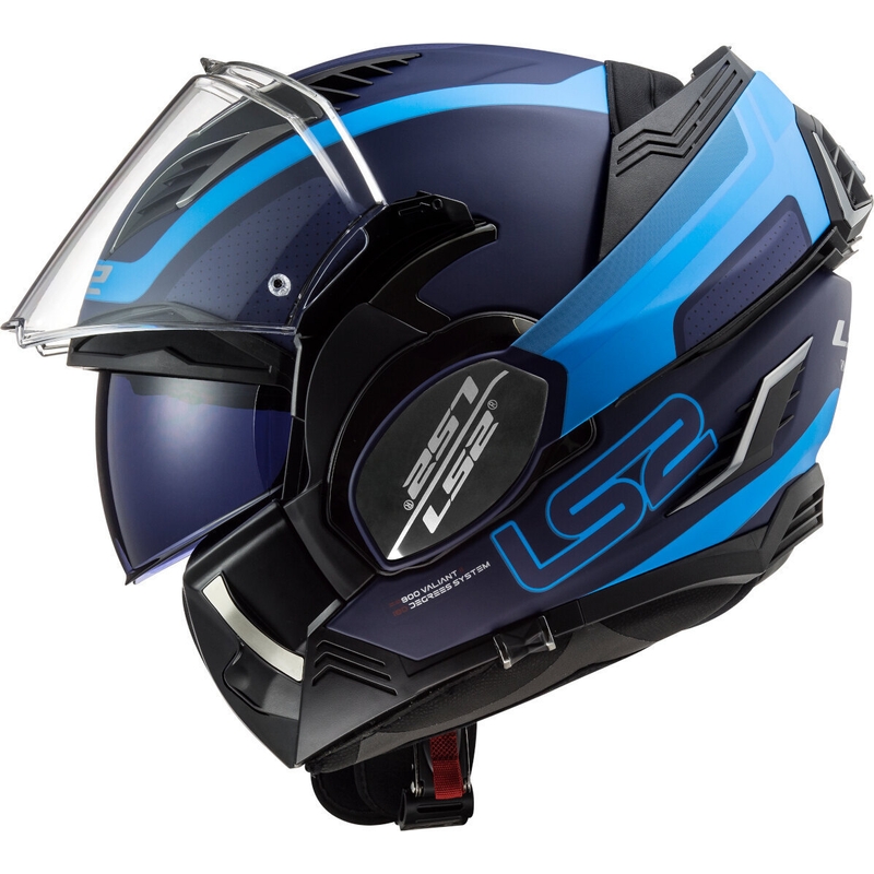 LS2 FF900 Valiant II Orbit blau klappbarer Motorradhelm