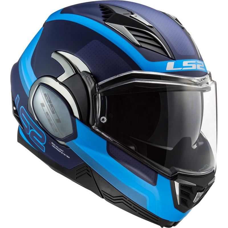 LS2 FF900 Valiant II Orbit blau klappbarer Motorradhelm
