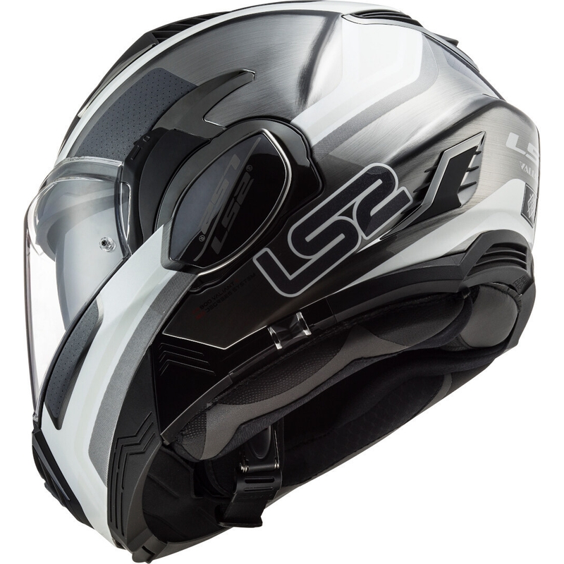 Klapphelm LS2 FF900 Valiant II Orbit Jeans schwarz-silber-weiß