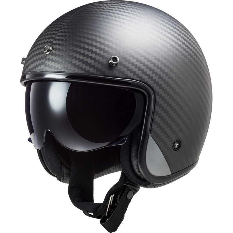 Offener Motorradhelm LS2 OF601 Bob C Carbon