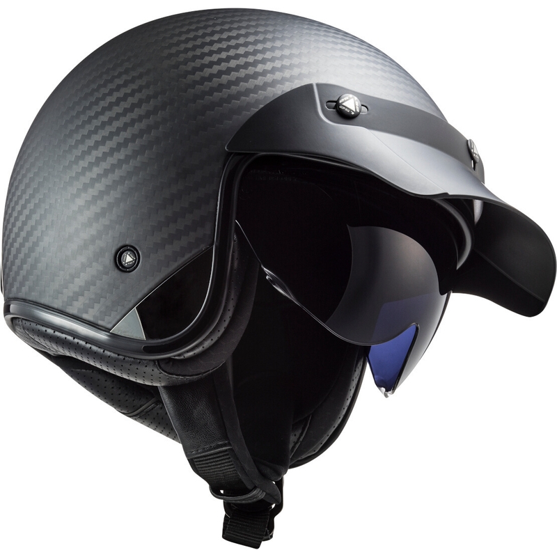 Offener Motorradhelm LS2 OF601 Bob C Carbon