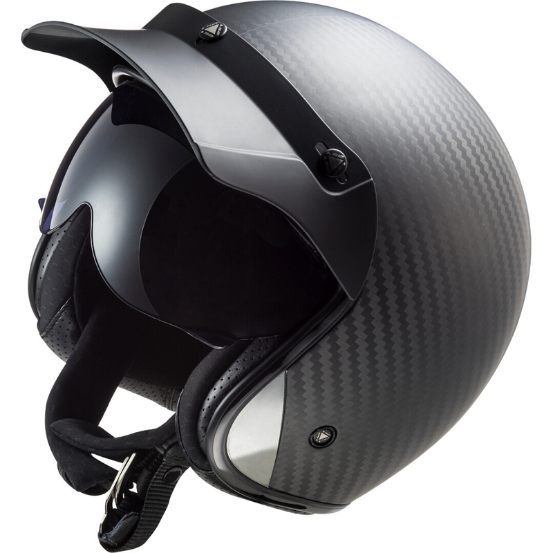Offener Motorradhelm LS2 OF601 Bob C Carbon