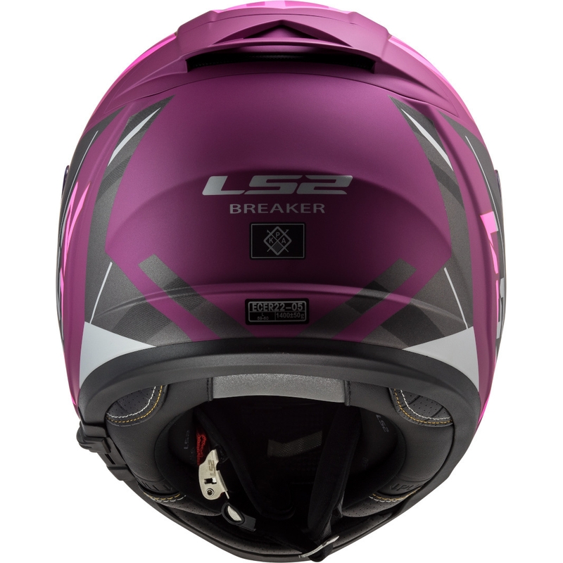 LS2 FF390 Breaker Beta Integral Motorradhelm schwarz und lila