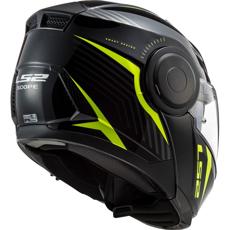 LS2 FF902 Scope Skid schwarz-fluo gelb Motorradhelm