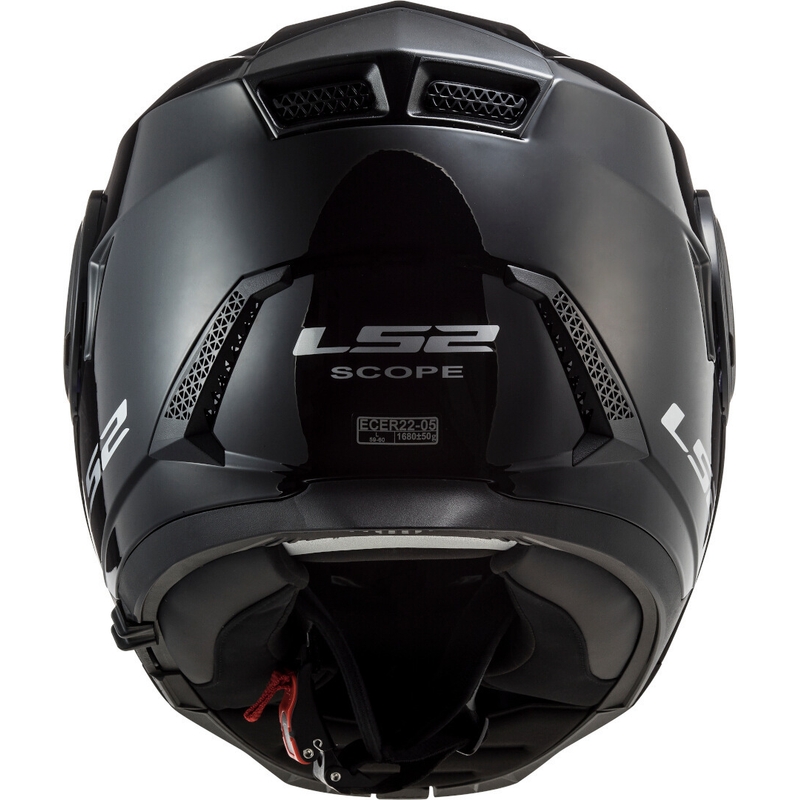 LS2 FF902 Scope Solid Black Gloss Flip-up Motorradhelm