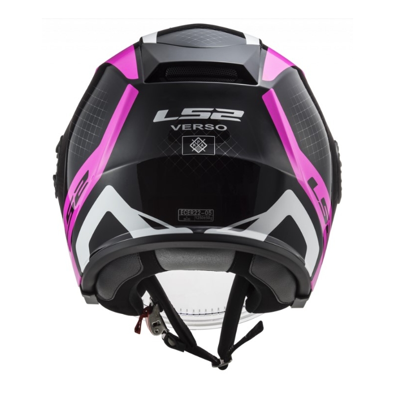 LS2 OF570 Verso Marker offenen Motorradhelm schwarz und lila