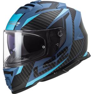 LS2 FF800 Storm Racer schwarz und blau Integral Motorradhelm