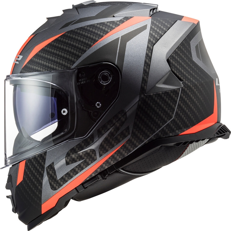 LS2 FF800 Storm Racer Titan-Fluo Orange Integral Motorradhelm