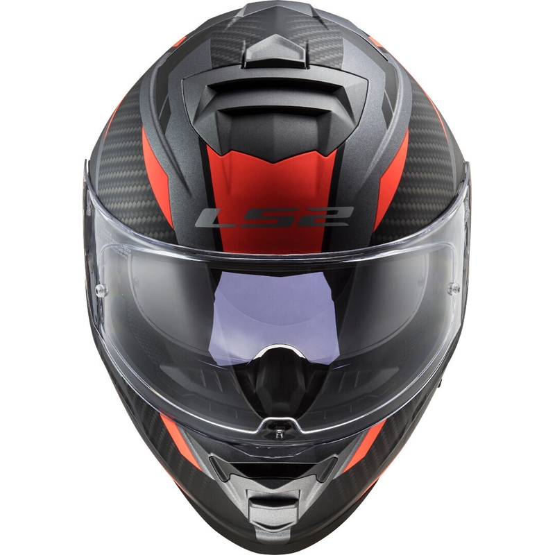 LS2 FF800 Storm Racer Titan-Fluo Orange Integral Motorradhelm