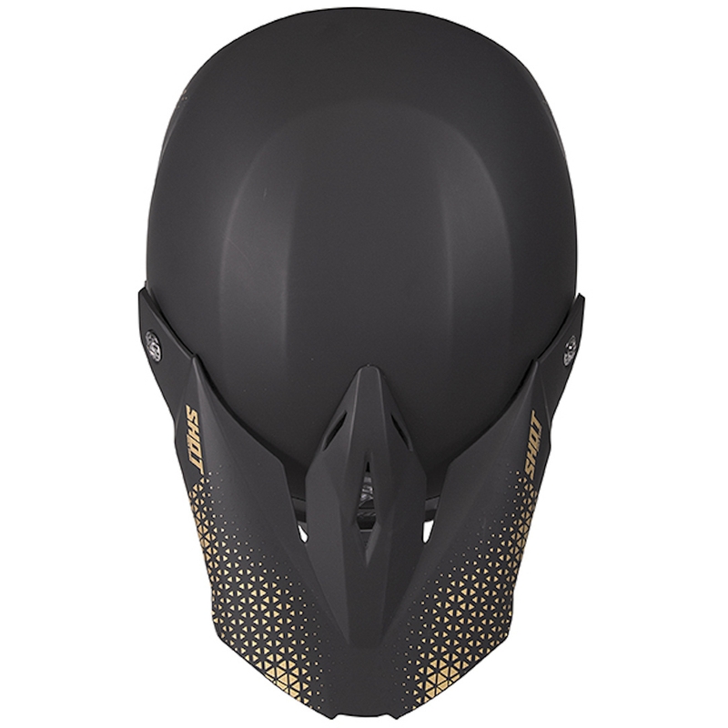 Motocross Helm Shot Furious Raw schwarz-gold Ausverkauf