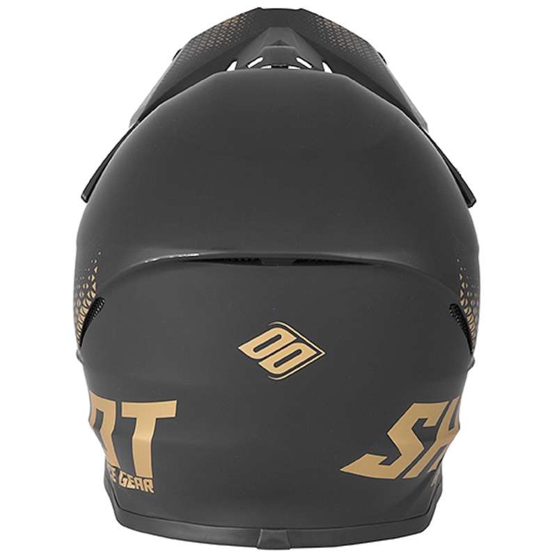 Motocross Helm Shot Furious Raw schwarz-gold Ausverkauf