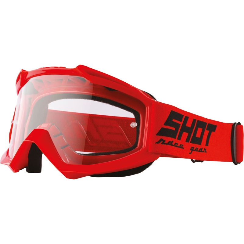 Motocross-Schutzbrille Shot Assault Massiv rot