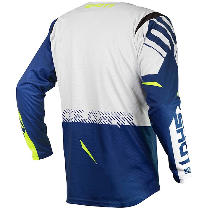 Motocross Trikot Shot Contact Trust blau-weiß-fluo gelb Ausverkauf